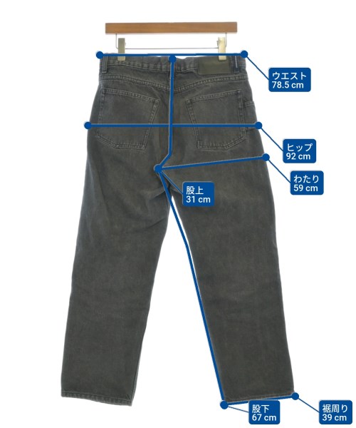 DESCENDANT（ディセンダント）デニムパンツ グレー サイズ:1(S位) メンズ/2200674049246