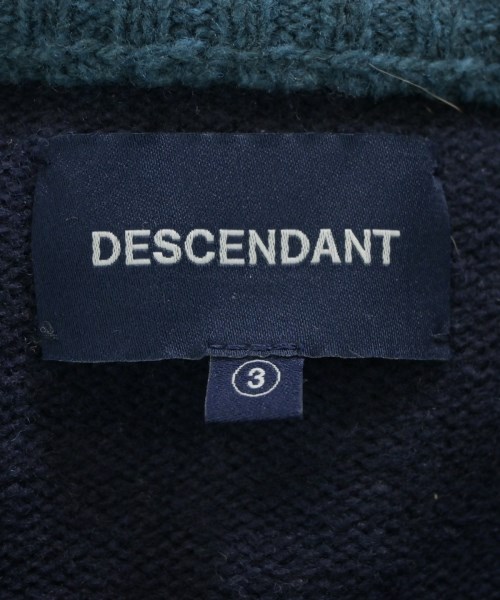 DESCENDANT（ディセンダント）ニット・セーター 紺 サイズ:3(L位) メンズ/2200674049253