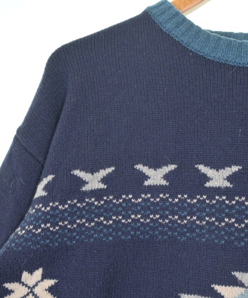 DESCENDANT（ディセンダント）ニット・セーター 紺 サイズ:3(L位) メンズ/2200674049253