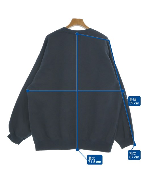 DESCENDANT（ディセンダント）スウェット 紺 サイズ:4(XL位) メンズ/2200674049345