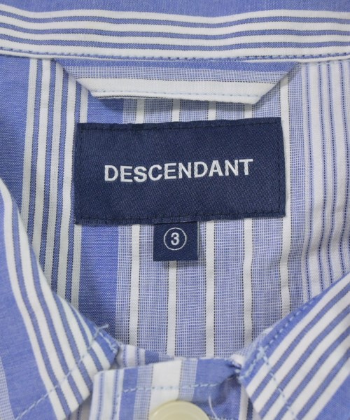 DESCENDANT（ディセンダント）カジュアルシャツ 青 サイズ:3(L位) メンズ/2200678918029