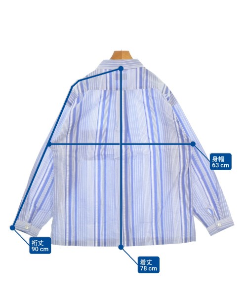 DESCENDANT（ディセンダント）カジュアルシャツ 青 サイズ:3(L位) メンズ/2200678918029