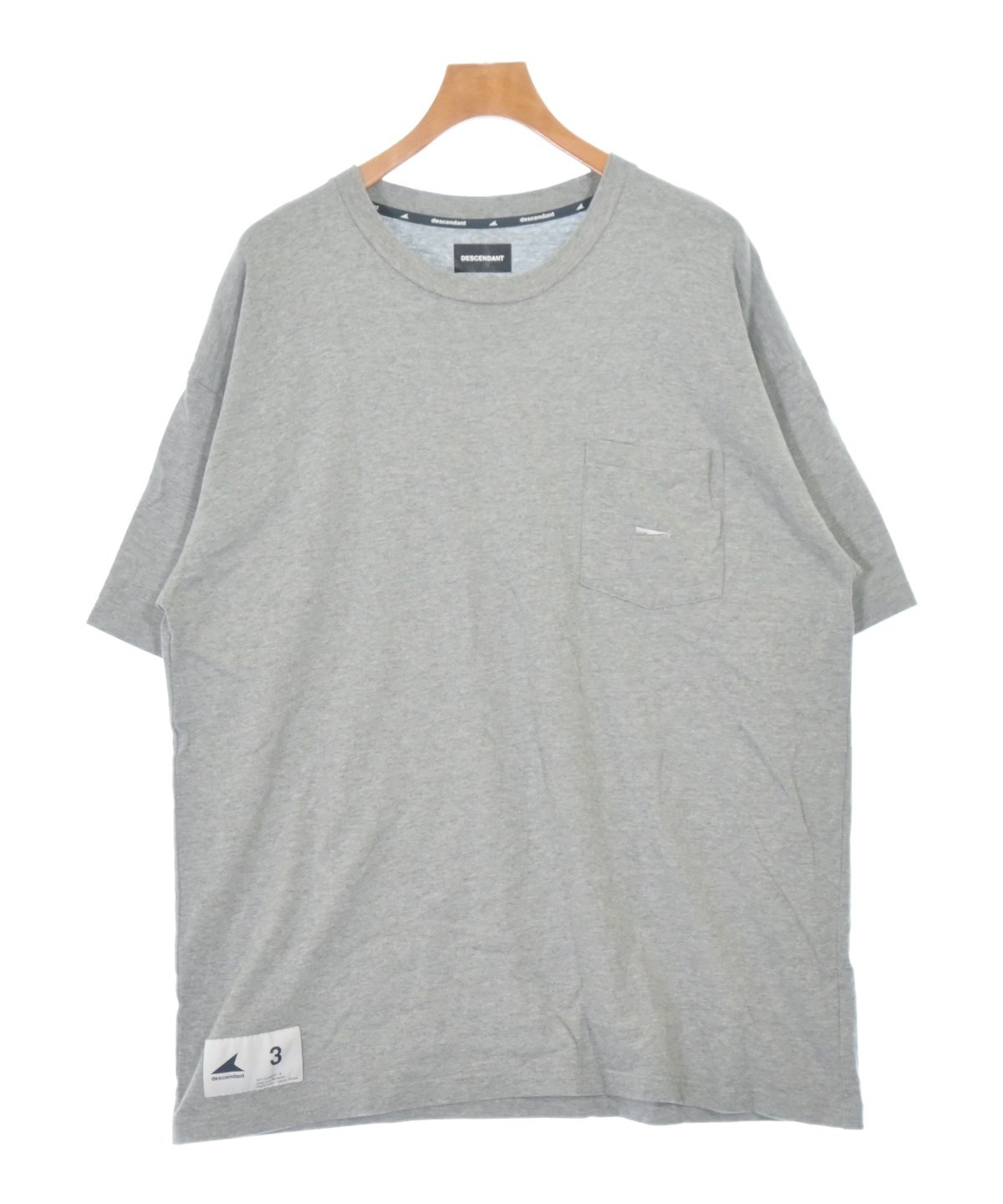 ディセンダント　ラガーシャツ　size1 DESCENDANT（ディセンダント）Tシャツ・カットソー グレー サイズ:3(L
