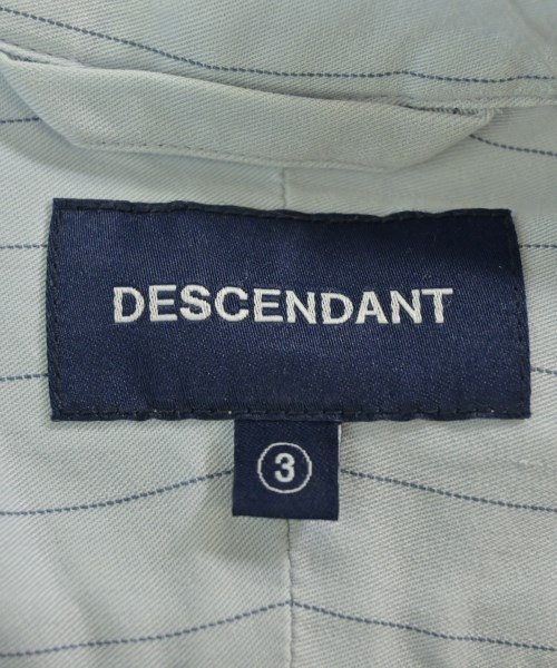 DESCENDANT（ディセンダント）カジュアルシャツ 青 サイズ:3(L位) メンズ/2200676862140