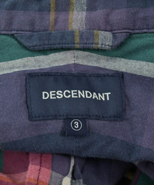 DESCENDANT（ディセンダント）カジュアルシャツ 紫 サイズ:3(L位) メンズ/2200681675032