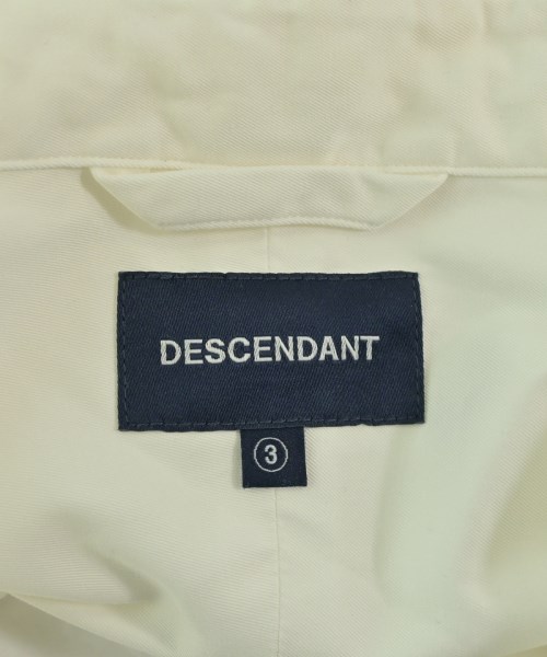 DESCENDANT（ディセンダント）カジュアルシャツ 白 サイズ:3(L位) メンズ/2200681675049
