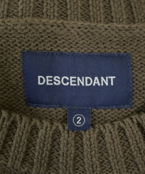 DESCENDANT（ディセンダント）ニット・セーター カーキ サイズ:2(M位) メンズ/2200677679075