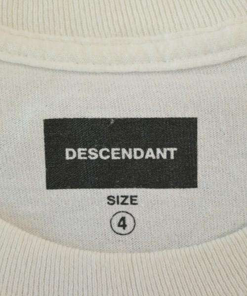DESCENDANT（ディセンダント）Tシャツ・カットソー 白 サイズ:4(XL位) メンズ/2200677679327