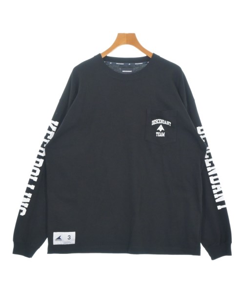 DESCENDANT(ディセンダント)Tシャツ・カットソー 黒 サイズ:3(L位)/2200693490036