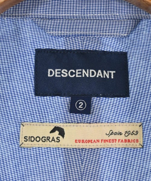 DESCENDANT（ディセンダント）カジュアルシャツ 青 サイズ:2(M位) メンズ/2200693843016