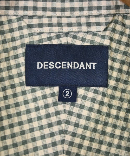 DESCENDANT（ディセンダント）カジュアルシャツ 緑 サイズ:2(M位) メンズ/2200693843023