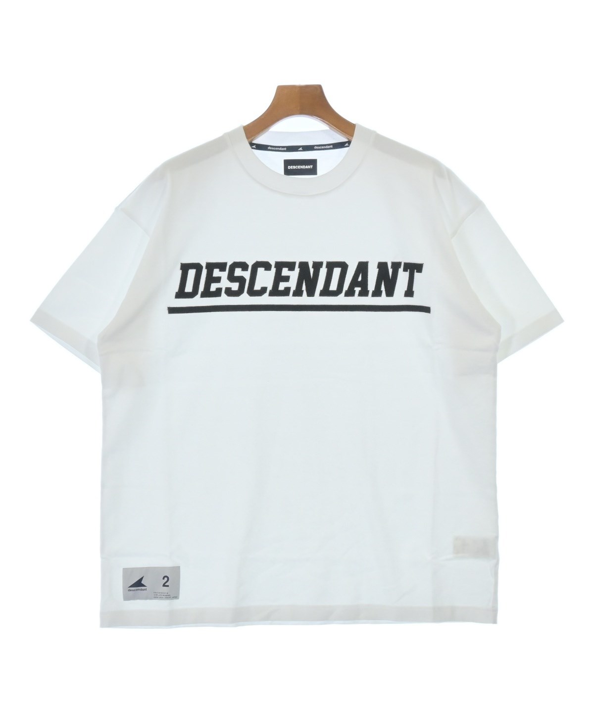 DESCENDANT（ディセンダント）Tシャツ・カットソー 白 サイズ:2(M位