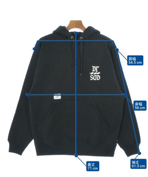 WTAPS（ダブルタップス）パーカー 黒 サイズ:1(S位) メンズ/2200693843115