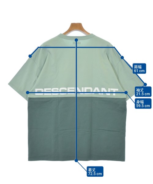 DESCENDANT（ディセンダント）Tシャツ・カットソー 緑 サイズ:3(L位) メンズ/2200693843146