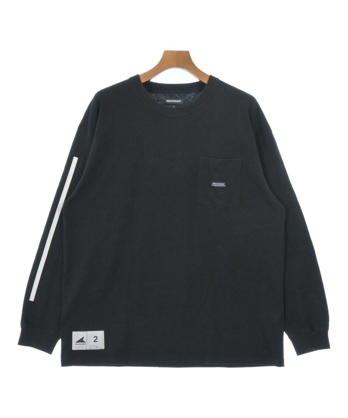 DESCENDANT（ディセンダント）Tシャツ・カットソー 黒 サイズ:2(M位