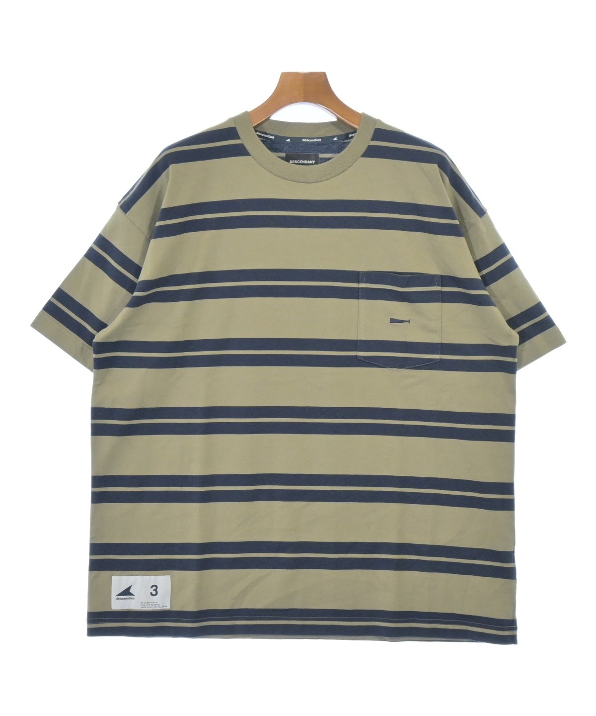 DESCENDANT（ディセンダント）Tシャツ・カットソー カーキ サイズ:3(L