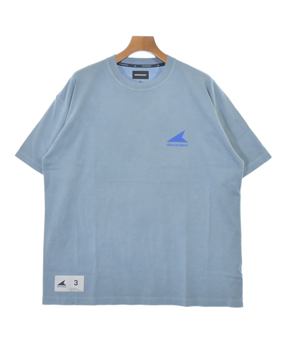 DESCENDANT ライトブルー 長袖カットソー サイズ2 DESCENDANT（ディセンダント）Tシャツ・カットソー 青 サイズ:3(L位
