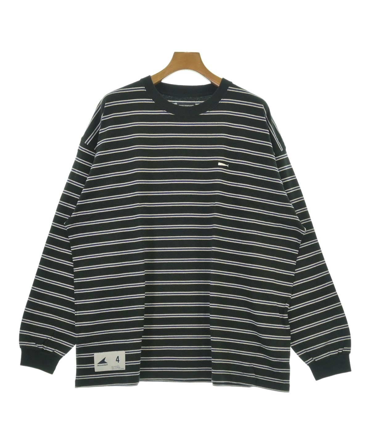 DESCENDANT（ディセンダント）Tシャツ・カットソー 黒 サイズ:4(XL位
