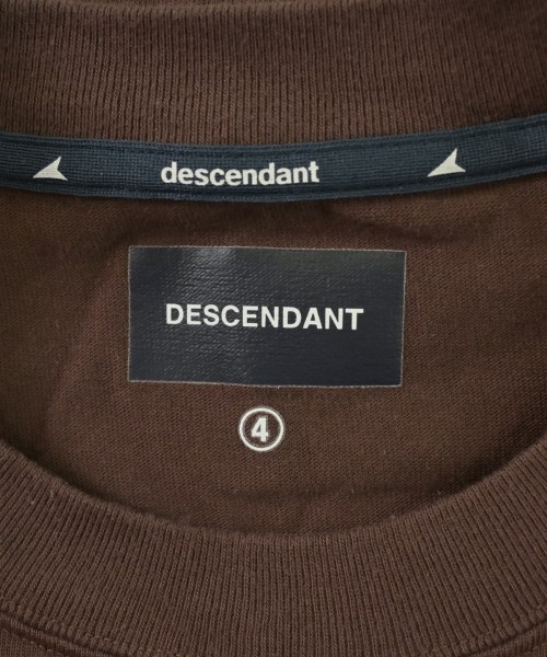 DESCENDANT（ディセンダント）Tシャツ・カットソー 茶 サイズ:4(XL位) メンズ/2200695895051