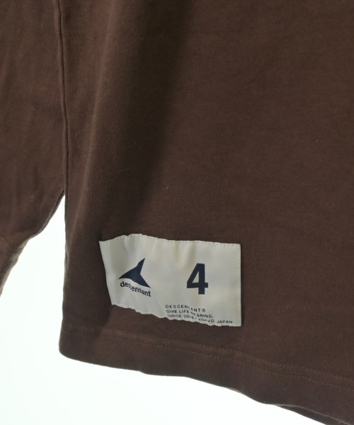 DESCENDANT（ディセンダント）Tシャツ・カットソー 茶 サイズ:4(XL位) メンズ/2200695895051