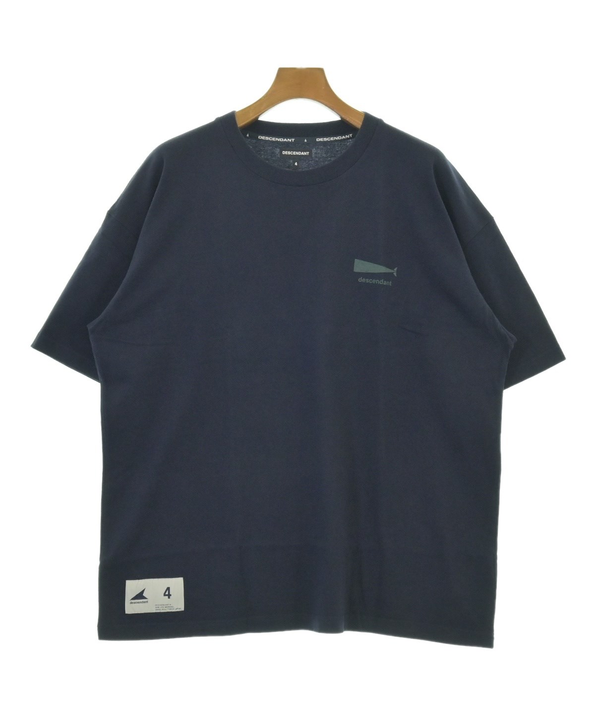 DESCENDANT（ディセンダント）Tシャツ・カットソー 紺 サイズ:4(XL位 