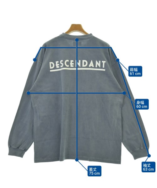DESCENDANT（ディセンダント）Tシャツ・カットソー グレー サイズ:4(XL位) メンズ/2200695895099