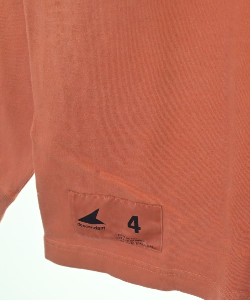 DESCENDANT（ディセンダント）Tシャツ・カットソー オレンジ サイズ:4(XL位) メンズ/2200695895112