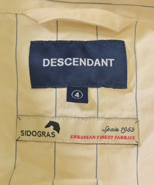 DESCENDANT（ディセンダント）カジュアルシャツ ベージュ サイズ:4(XL位) メンズ/2200699034029
