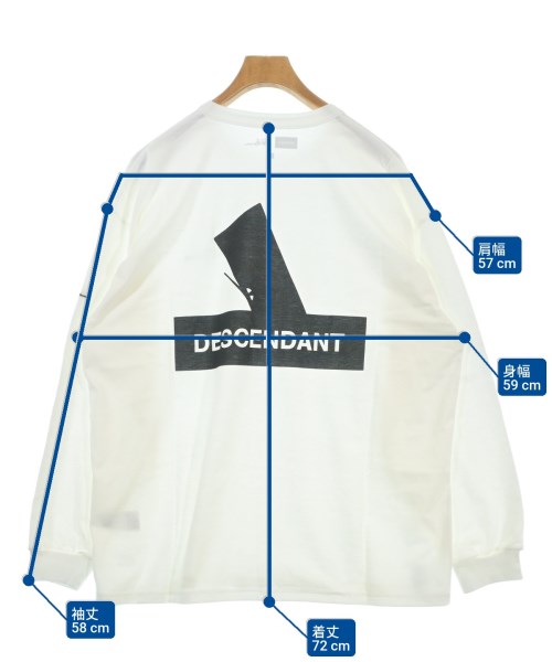 DESCENDANT（ディセンダント）Tシャツ・カットソー 白 サイズ:2(M位) メンズ/2200699187138