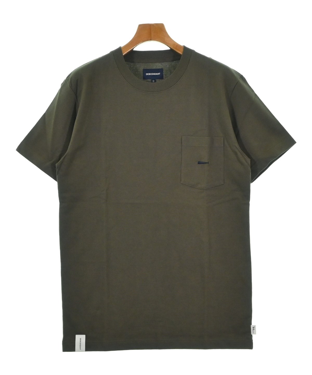 DESCENDANT（ディセンダント）Tシャツ・カットソー カーキ サイズ:2(M