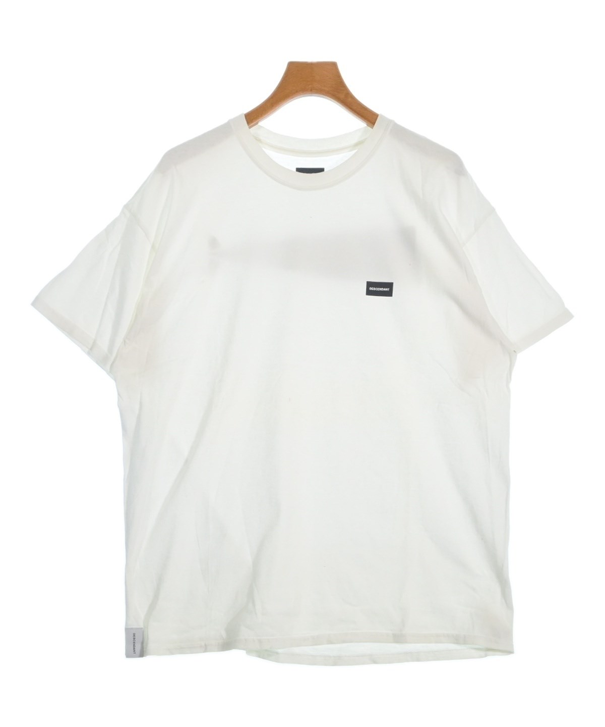 DESCENDANT Tシャツ ホワイト サイズ3 DESCENDANT（ディセンダント）Tシャツ・カットソー 白 サイズ:4(XL位
