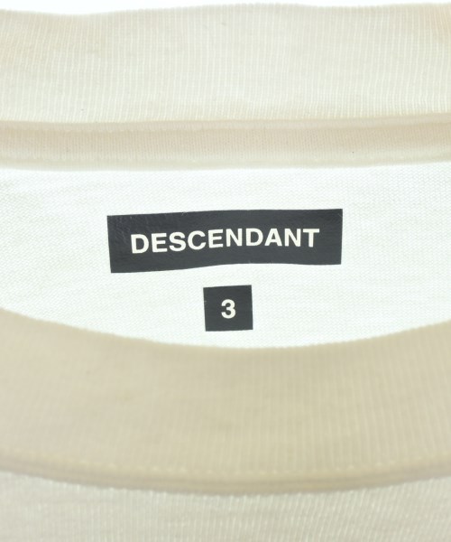 DESCENDANT（ディセンダント）Tシャツ・カットソー 白 サイズ:3(L位) メンズ/2200701189013