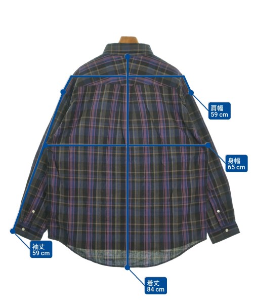 DESCENDANT（ディセンダント）カジュアルシャツ 紺 サイズ:3(L位) メンズ/2200646236155