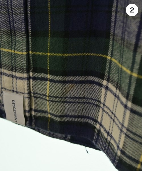 DESCENDANT（ディセンダント）カジュアルシャツ 緑 サイズ:3(L位) メンズ/2200656807093