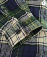 DESCENDANT（ディセンダント）カジュアルシャツ 緑 サイズ:3(L位) メンズ/2200656807093