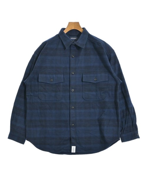 DESCENDANT(ディセンダント)カジュアルシャツ 紺 サイズ:3(L位)/2200627976148