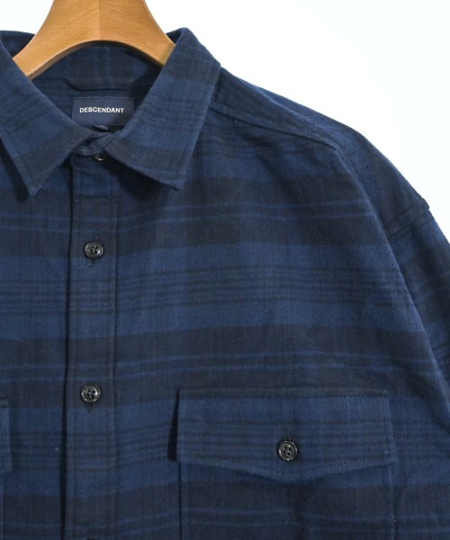 DESCENDANT（ディセンダント）カジュアルシャツ 紺 サイズ:3(L位) メンズ/2200627976148