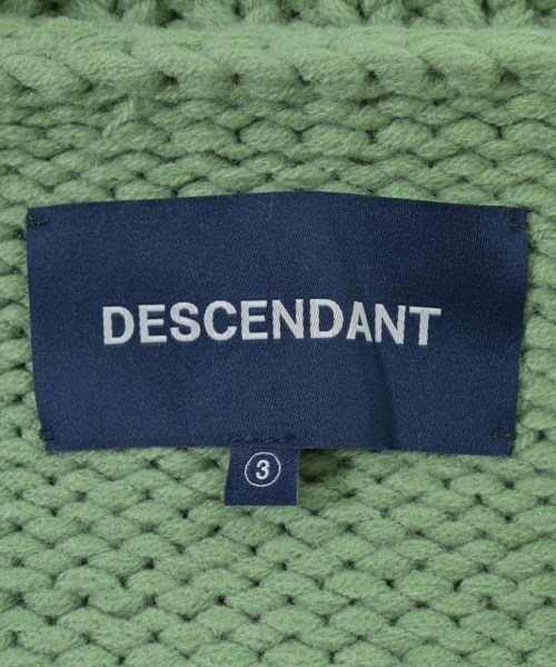 DESCENDANT（ディセンダント）カーディガン 緑 サイズ:3(L位) メンズ/2200657692032