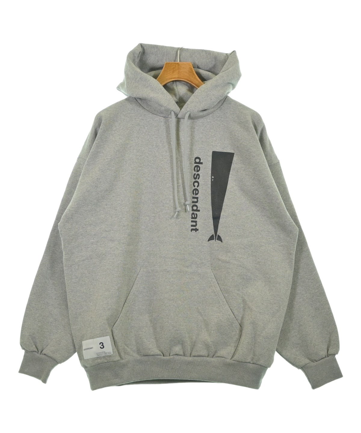 DESCENDANT（ディセンダント）パーカー グレー サイズ:3(L位) メンズ