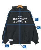 DESCENDANT（ディセンダント）パーカー 黒 サイズ:3(L位) メンズ/2200656130092
