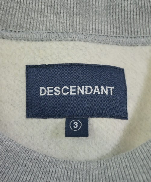 DESCENDANT（ディセンダント）スウェット グレー サイズ:3(L位) メンズ/2200656130122