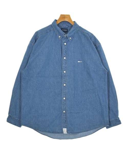 DESCENDANT(ディセンダント)カジュアルシャツ 青 サイズ:3(L位)/2200661189023