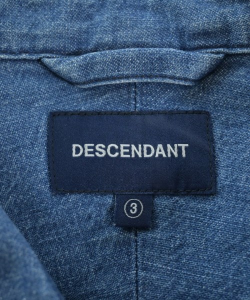 DESCENDANT（ディセンダント）カジュアルシャツ 青 サイズ:3(L位) メンズ/2200661189023