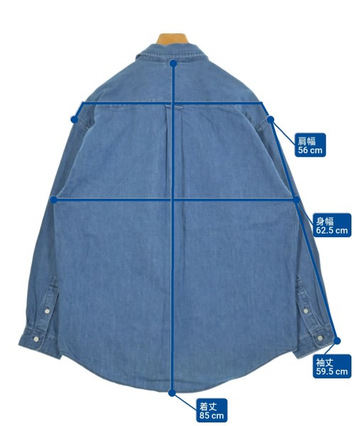 DESCENDANT（ディセンダント）カジュアルシャツ 青 サイズ:3(L位) メンズ/2200661189023