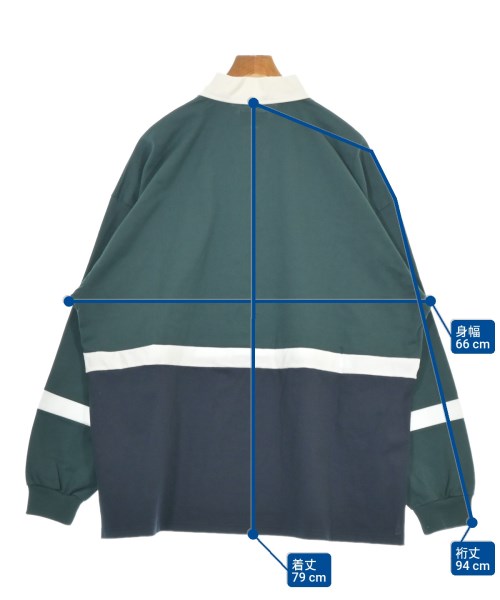 DESCENDANT（ディセンダント）ポロシャツ 緑 サイズ:4(XXL位) メンズ/2200661189092