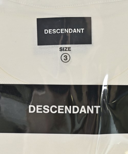DESCENDANT（ディセンダント）Tシャツ・カットソー 白 サイズ:3(L位) メンズ/2200710584014