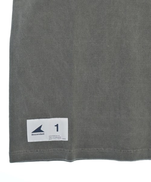 DESCENDANT（ディセンダント）Tシャツ・カットソー グレー サイズ:1(S位) メンズ/2200710210142
