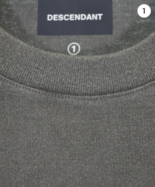 DESCENDANT（ディセンダント）Tシャツ・カットソー グレー サイズ:1(S位) メンズ/2200710210142