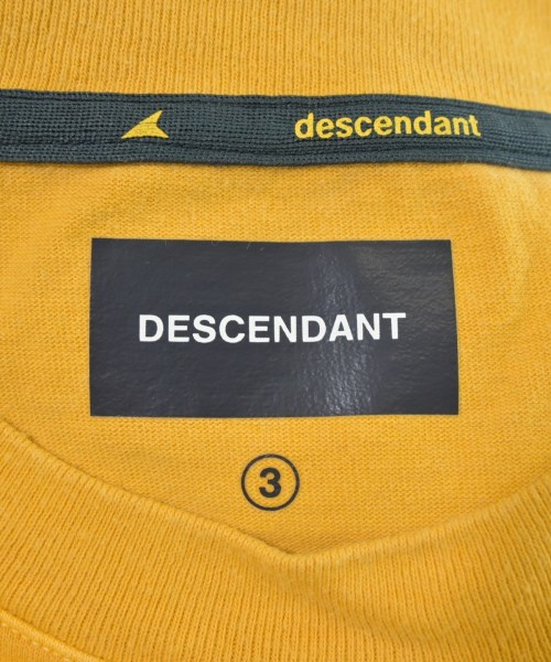 DESCENDANT（ディセンダント）Tシャツ・カットソー 黄 サイズ:3(L位) メンズ/2200710210159