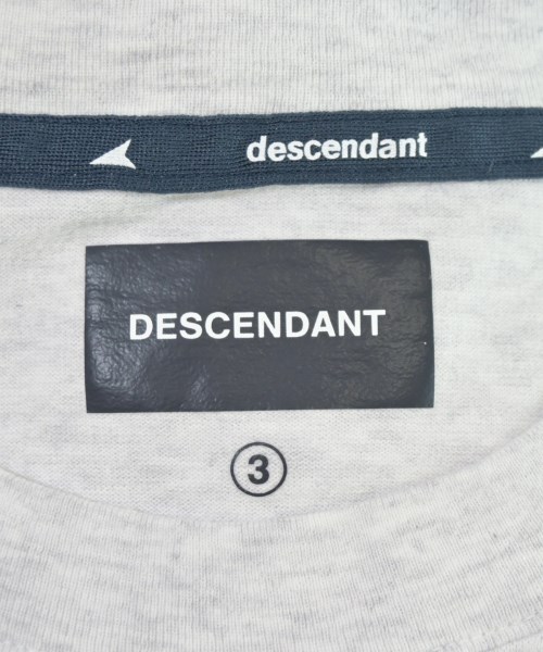DESCENDANT（ディセンダント）Tシャツ・カットソー グレー サイズ:3(L位) メンズ/2200710210173
